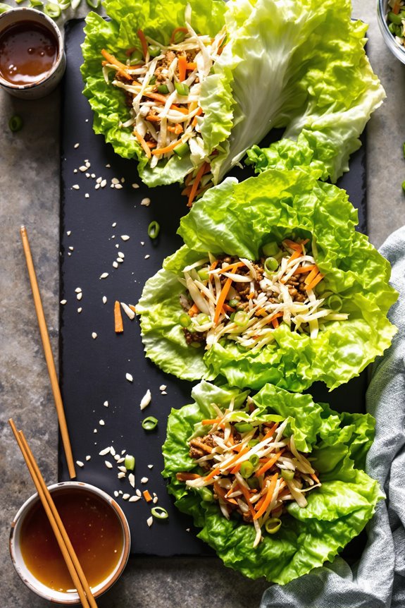 asian turkey lettuce wraps