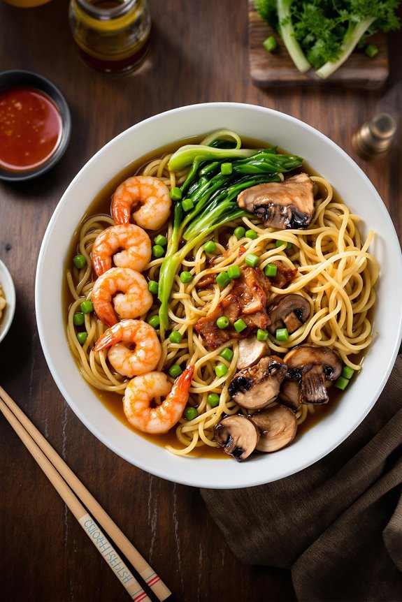 authentic chinese lo mein