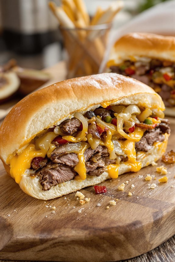 authentic philly cheesesteak preparation