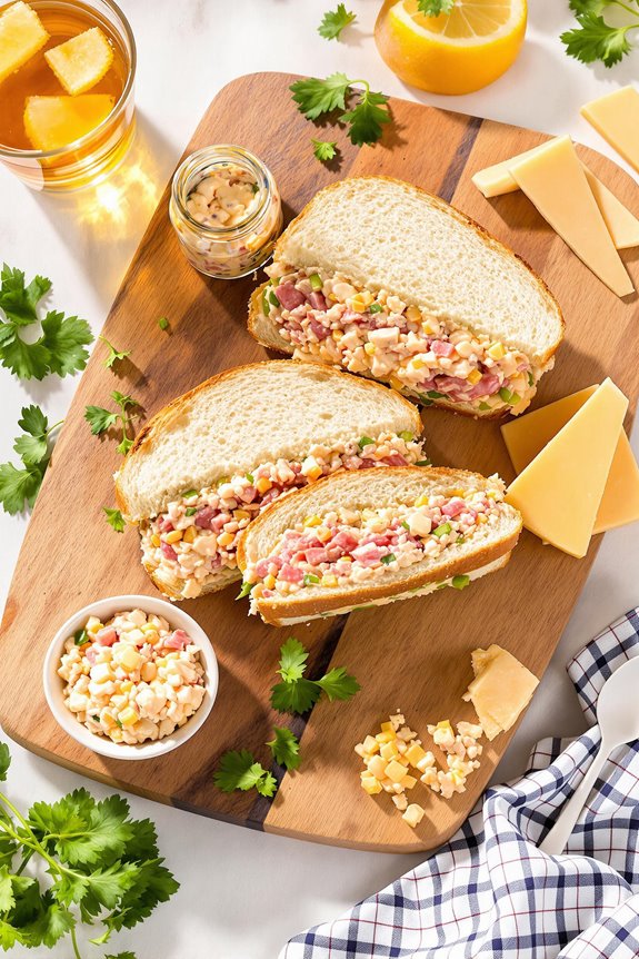 bologna cheese sandwich salad