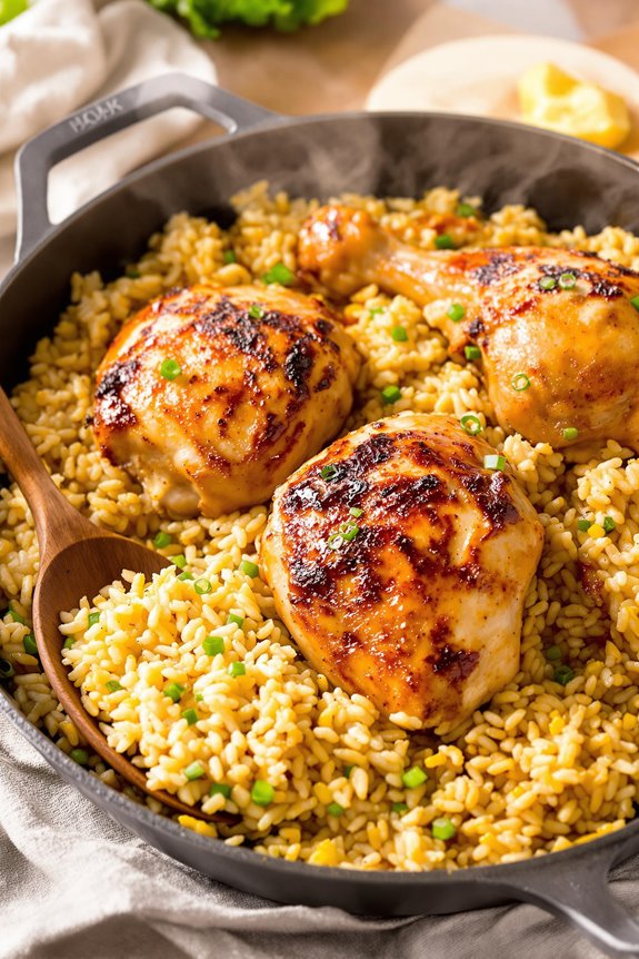 buttery chicken and rice