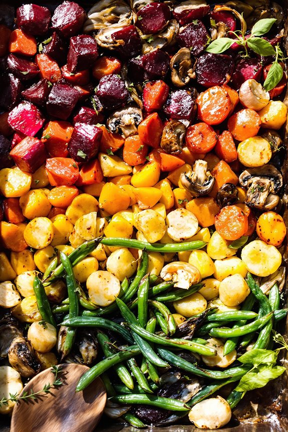 colorful roasted vegetable dish