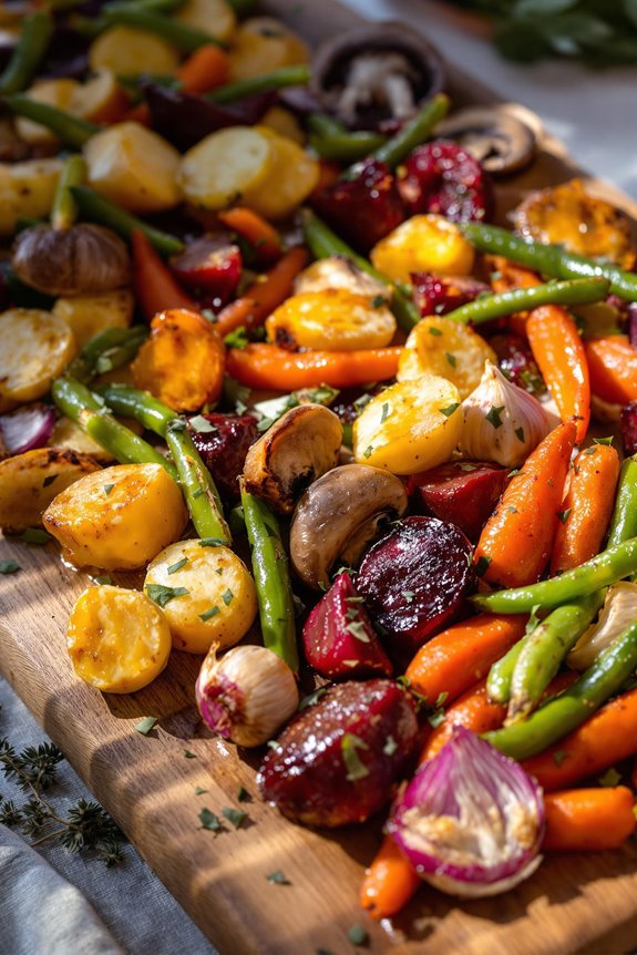 colorful roasted vegetable medley