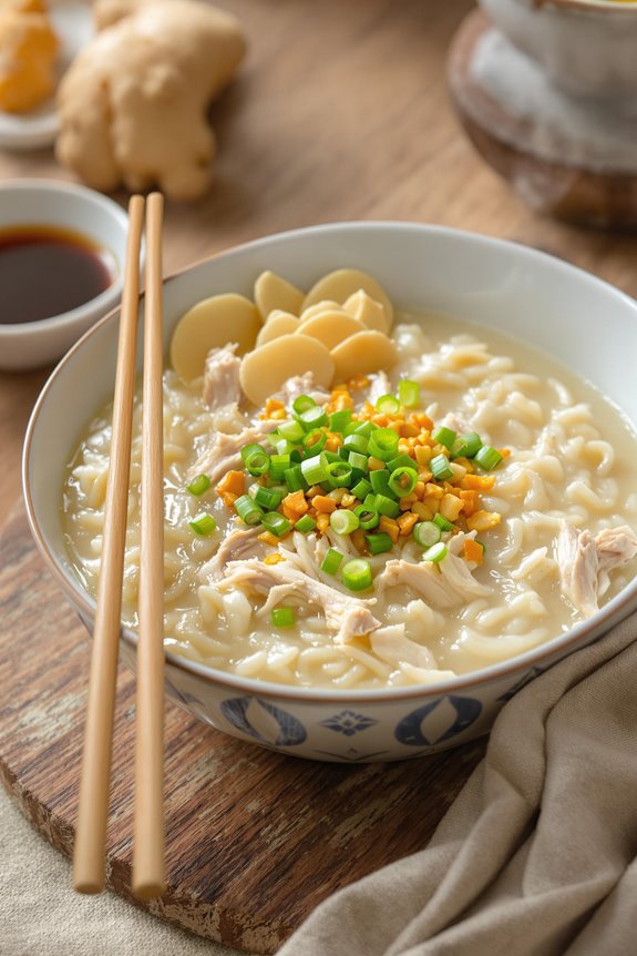 comforting asian rice porridge