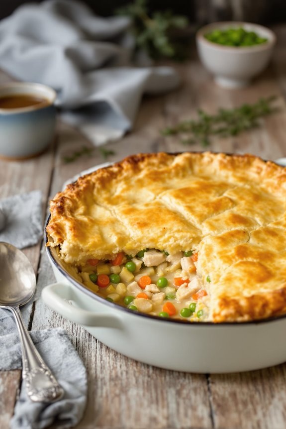 comforting chicken pot pie