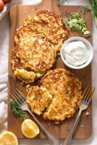 comforting crispy potato pancakes