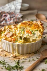 comforting homemade chicken pie