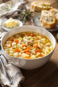 comforting homemade chicken soup