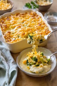 creamy broccoli cheese casserole