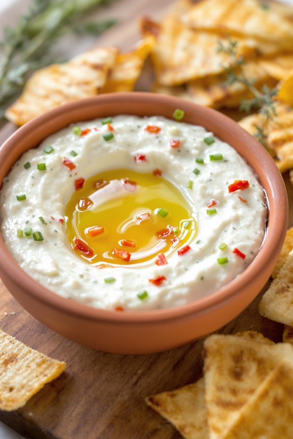 creamy feta pepper dip