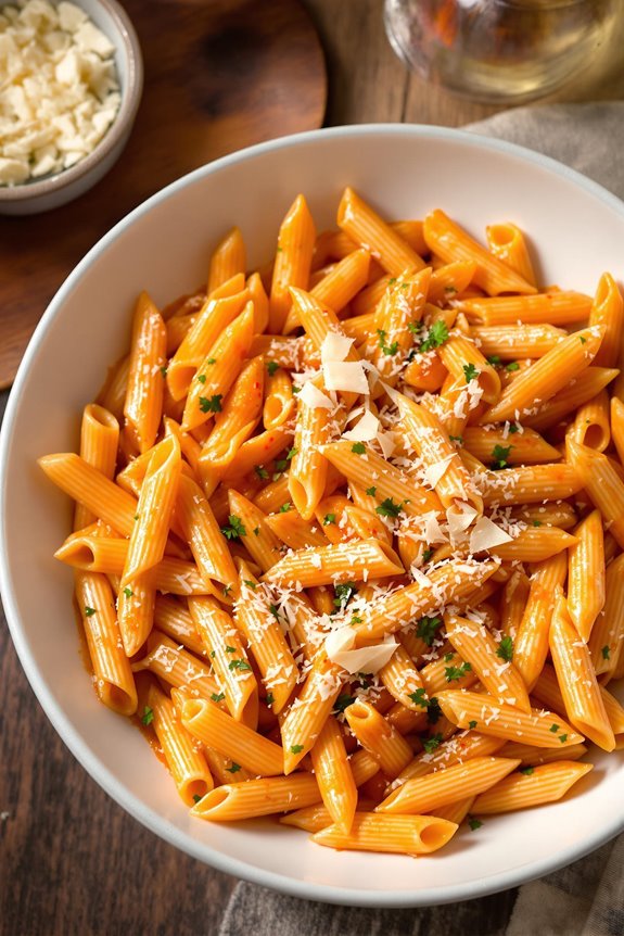 creamy italian vodka pasta