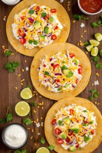 creamy mexican chicken tacos