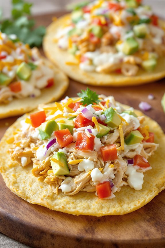 creamy mexican chicken tacos