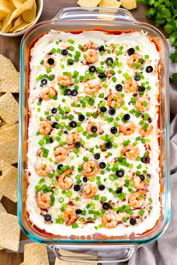 creamy shrimp taco dip