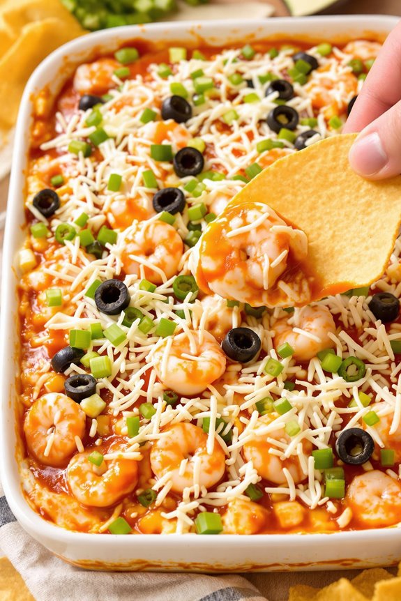 creamy shrimp taco dip
