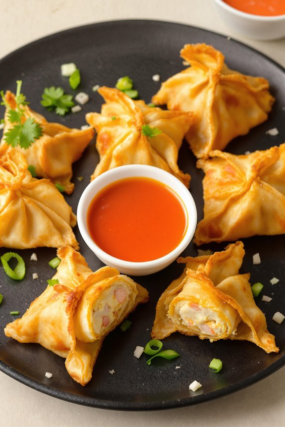 crispy crab rangoons recipe
