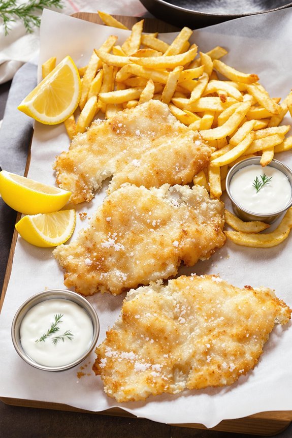crispy golden fish chips