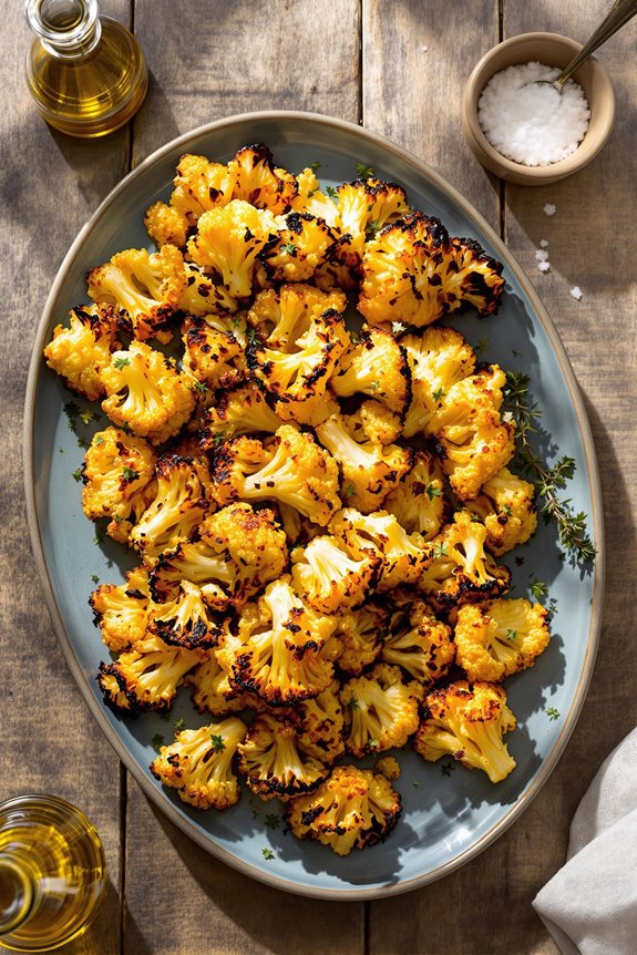 crispy golden roasted cauliflower