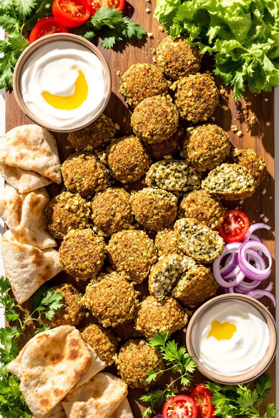 crispy middle eastern falafel