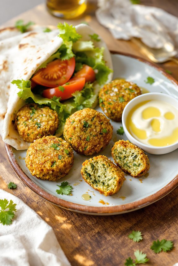 crispy middle eastern falafels