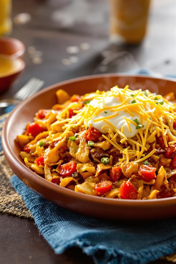 crispy tortillas with eggs