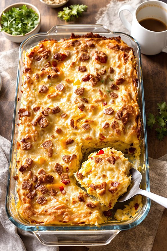 decadent breakfast casserole recipe
