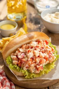 decadent buttery lobster roll