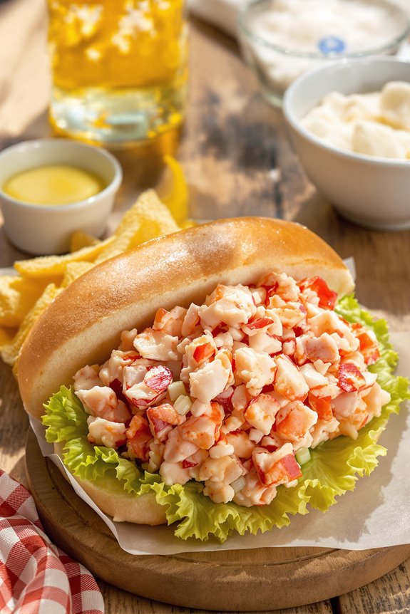 decadent buttery lobster roll