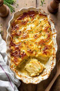 decadent goat cheese gratin