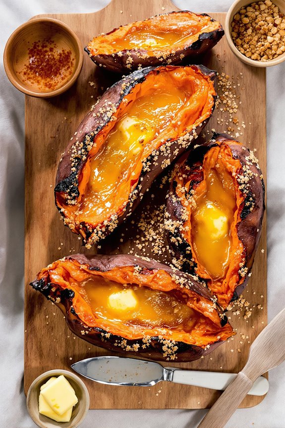 delicious caramelized sweet potatoes