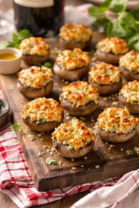 delicious italian stuffed mushrooms