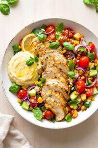 flavorful mediterranean chicken salad
