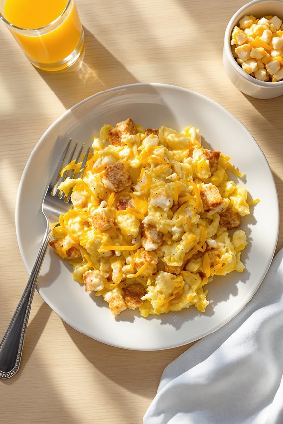 gourmet crab cake breakfast