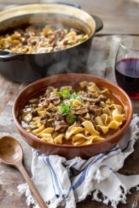 hearty beef and noodles
