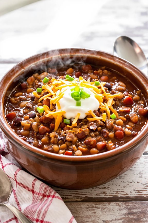 hearty homestyle ground beef chili