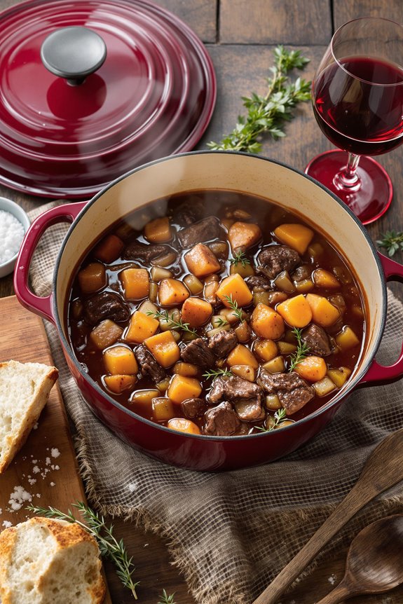 hearty red wine stew