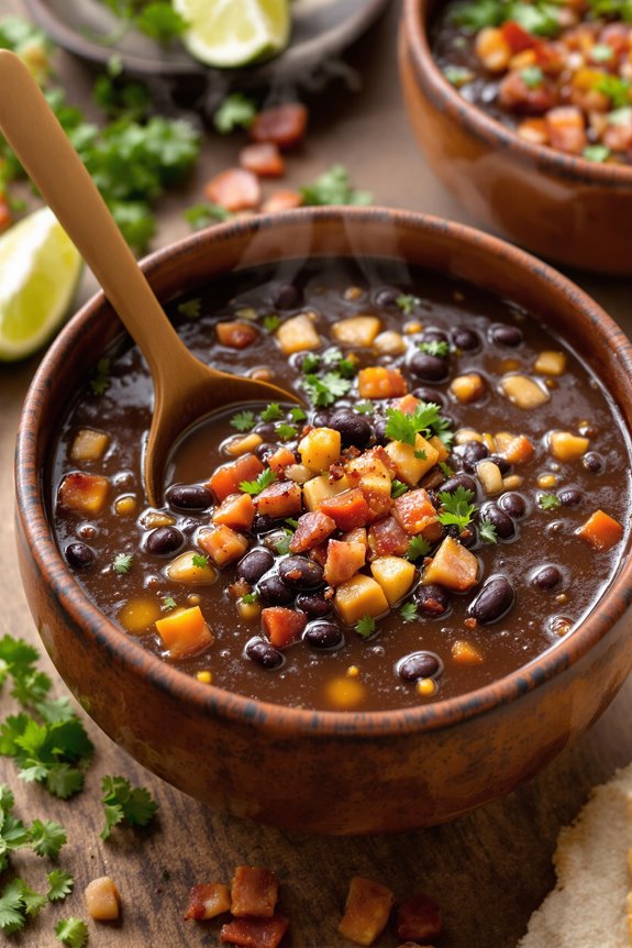 hearty smoky black bean soup