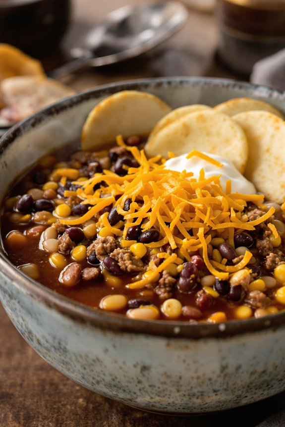 hearty three bean soup