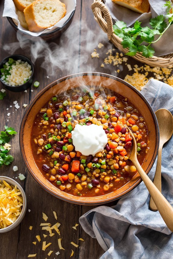hearty vegetarian chili recipe