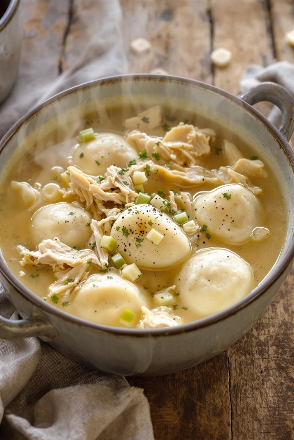 homemade chicken and dumplings