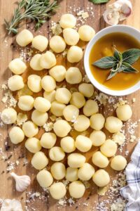 homemade fluffy potato gnocchi