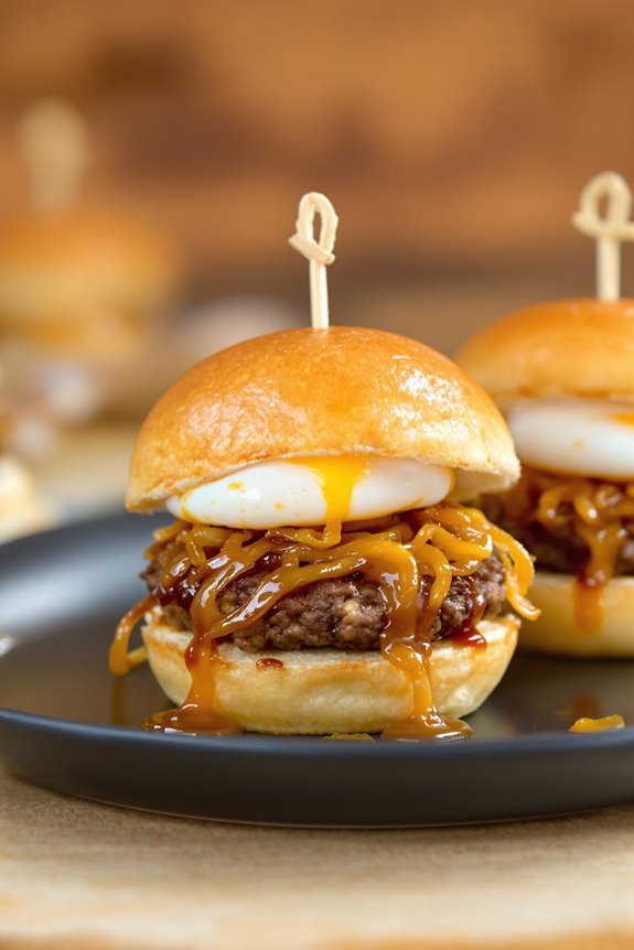 japanese quail egg sliders
