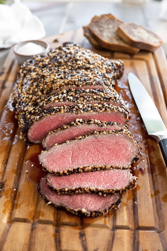 juicy salt crusted tri tip roast