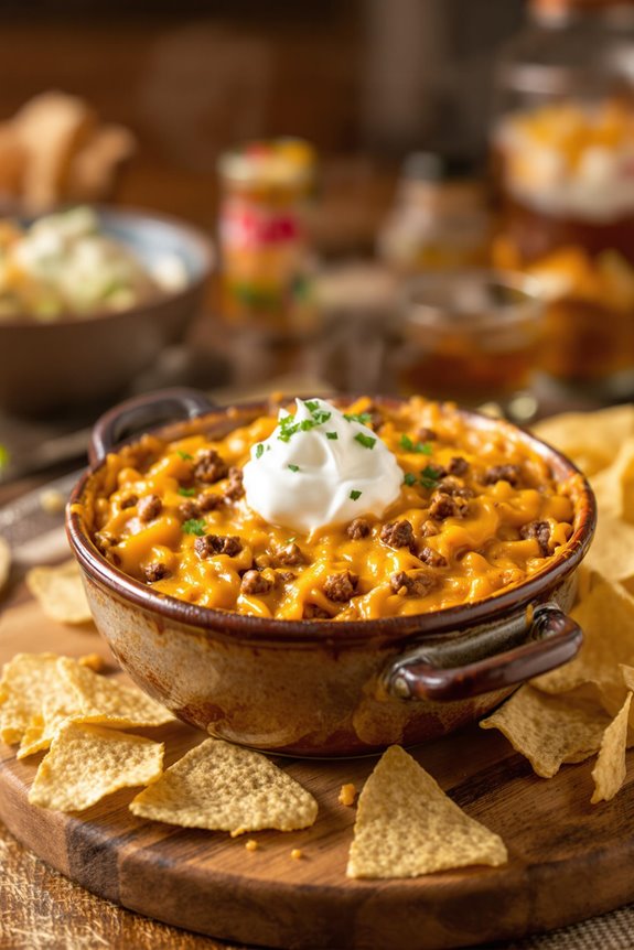 loaded slow cooker nachos