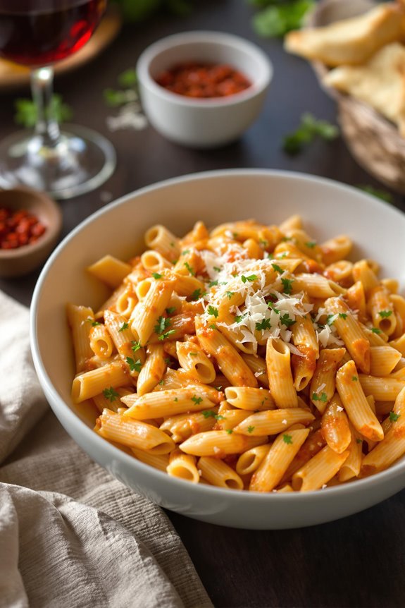 luxurious penne vodka recipe