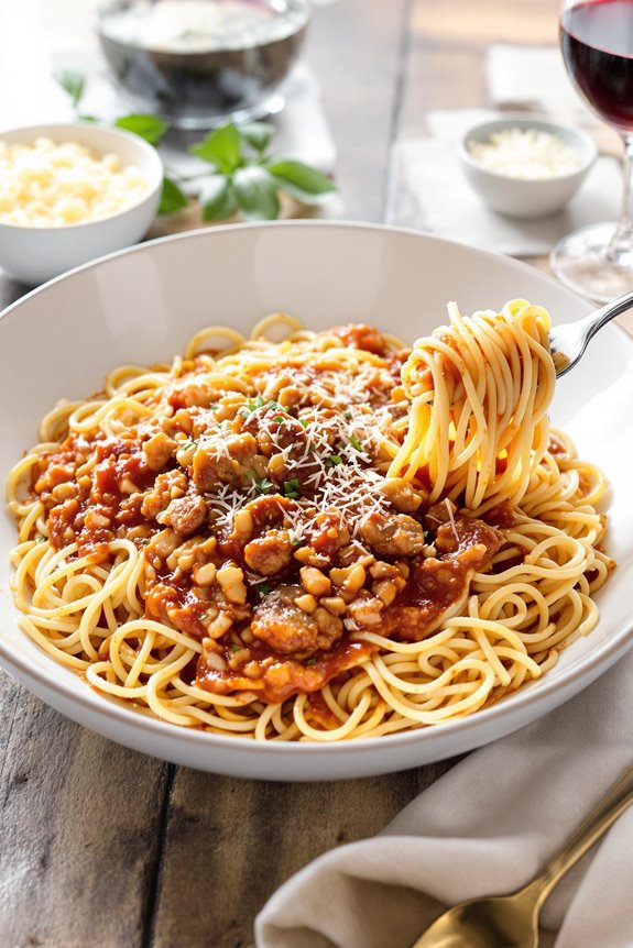 meaty spaghetti dish delight