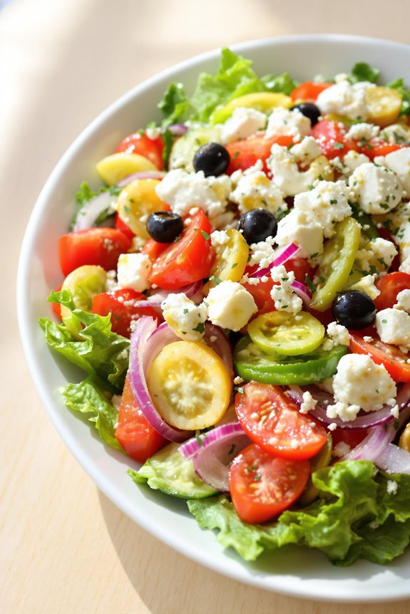 mediterranean greek feta salad