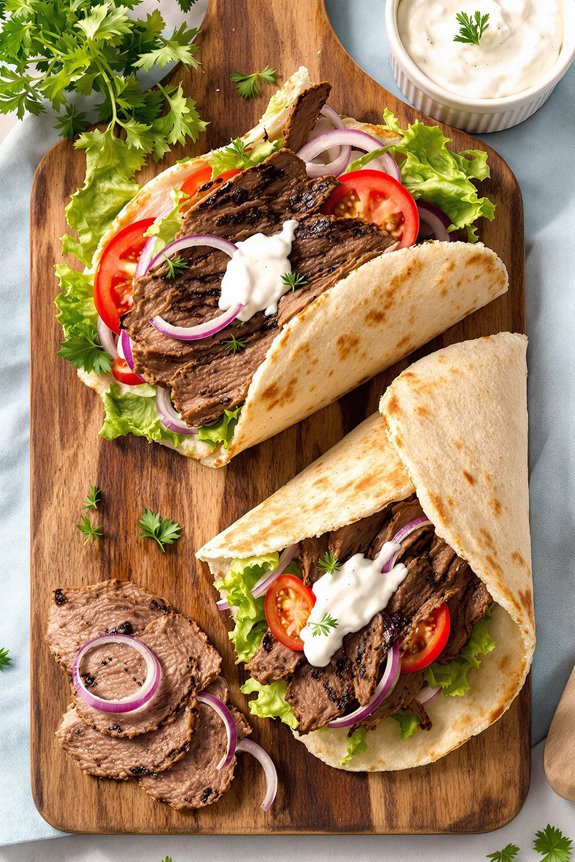 mediterranean lamb and beef