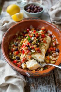 mediterranean swordfish with olives