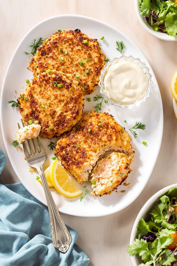 nostalgic golden salmon cakes